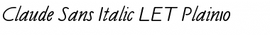 Download Claude Sans Italic LET Font Download Claude Sans Italic LET Font