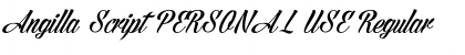 Download Angilla Script PERSONAL USE Font Download Angilla Script PERSONAL USE Font