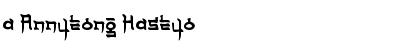 Download a Annyeong Haseyo Font Download a Annyeong Haseyo Font