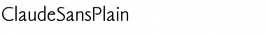 Download ClaudeSansPlain Font Download ClaudeSansPlain Font