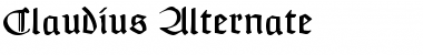 Download Claudius Alternate Font Download Claudius Alternate Font