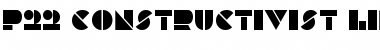 Download P22 Constructivist Line Font Download P22 Constructivist Line Font