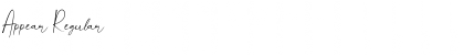Download Appear Font Download Appear Font