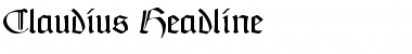 Download Claudius Headline Font Download Claudius Headline Font
