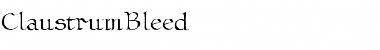 Download ClaustrumBleed Font Download ClaustrumBleed Font