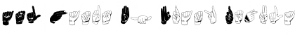Download ASL Hands By Frank Font Download ASL Hands By Frank Font