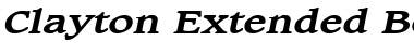 Download Clayton Extended Font Download Clayton Extended Font