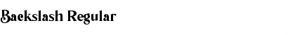 Download Backslash Font Download Backslash Font