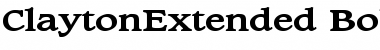 Download ClaytonExtended Font Download ClaytonExtended Font