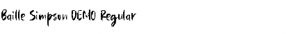 Download Baille Simpson DEMO Font Download Baille Simpson DEMO Font