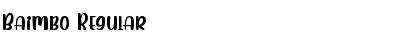 Download Baimbo Font Download Baimbo Font