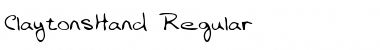 Download ClaytonsHand Font Download ClaytonsHand Font