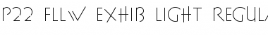 Download P22 FLLW Exhib Light Font Download P22 FLLW Exhib Light Font