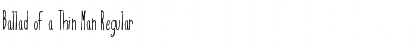 Download Ballad of a Thin Man Font Download Ballad of a Thin Man Font