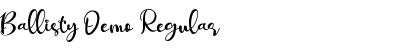 Download Ballisty Demo Font Download Ballisty Demo Font