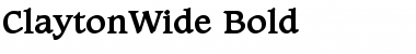 Download ClaytonWide Font Download ClaytonWide Font
