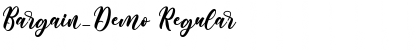 Download Bargain_Demo Font Download Bargain_Demo Font