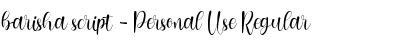 Download barisha script - Personal Use Font Download barisha script - Personal Use Font