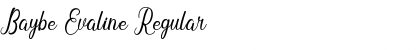 Download Baybe Evaline Font Download Baybe Evaline Font