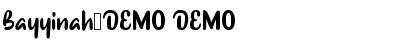 Download Bayyinah-DEMO Font Download Bayyinah-DEMO Font
