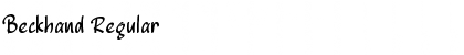 Download Beckhand Font Download Beckhand Font