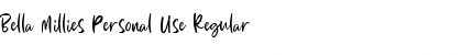 Download Bella Millies Personal Use Font Download Bella Millies Personal Use Font