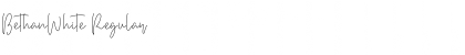 Download BethanWhite Font Download BethanWhite Font