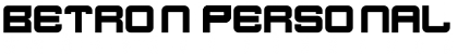 Download Betron Personal Use Font Download Betron Personal Use Font