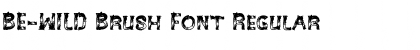 Download BE-WILD Brush Font Font Download BE-WILD Brush Font Font
