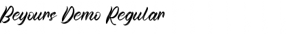 Download Beyours Demo Font Download Beyours Demo Font