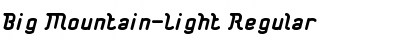 Download Big Mountain-Light Font Download Big Mountain-Light Font