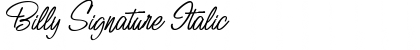Download Billy Signature Font Download Billy Signature Font