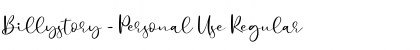 Download Billystory - Personal Use Font Download Billystory - Personal Use Font