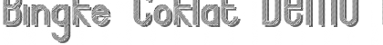 Download Bingke Coklat DEMO Font Download Bingke Coklat DEMO Font