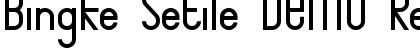 Download Bingke Setile DEMO Font Download Bingke Setile DEMO Font