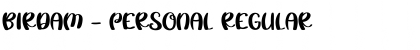 Download Birdam - PERSONAL Font Download Birdam - PERSONAL Font