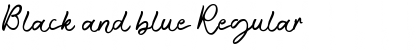 Download Black and blue Font Download Black and blue Font