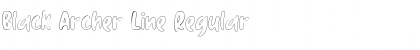Download Black Archer Line Font Download Black Archer Line Font
