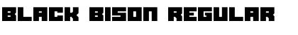 Download Black bison Font Download Black bison Font