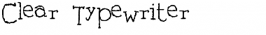 Download Clear Typewriter Font Download Clear Typewriter Font