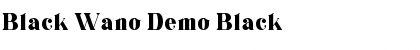 Download Black Wano Demo Font Download Black Wano Demo Font