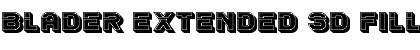Download Blader Extended 3D Filled Font Download Blader Extended 3D Filled Font