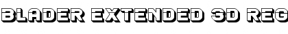 Download Blader Extended 3D Font Download Blader Extended 3D Font