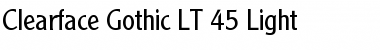 Download ClearfaceGothic LT Light Font Download ClearfaceGothic LT Light Font