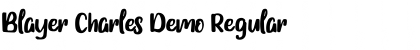 Download Blayer Charles Demo Font Download Blayer Charles Demo Font