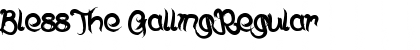 Download Bless The Galling Font Download Bless The Galling Font
