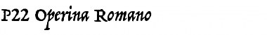 Download P22 Operina Romano Font Download P22 Operina Romano Font