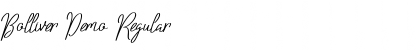 Download Bolliver Demo Font Download Bolliver Demo Font