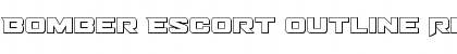 Download Bomber Escort Outline Font Download Bomber Escort Outline Font