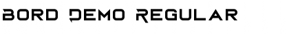 Download Bord Demo Font Download Bord Demo Font